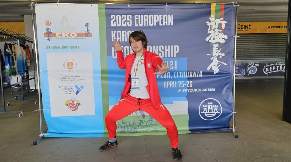 Marek Łężniak na Mistrzostwach Europy w Kłajpedzie.