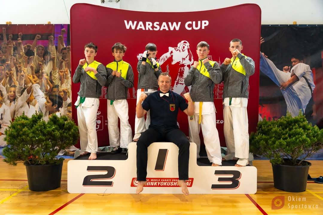 Karatecy z Poznańskiej Szkoły Kyokushin Karate na turnieju Warsaw Cup 2025
